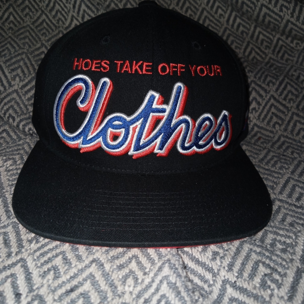 Hoes Take Off Your Clothes "Club 75" Super Rare Script Style Hat Rare Cali